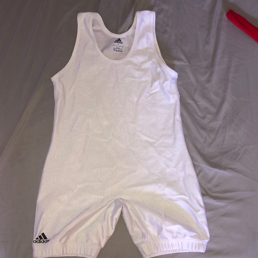 White Womens Wrestling Singlet